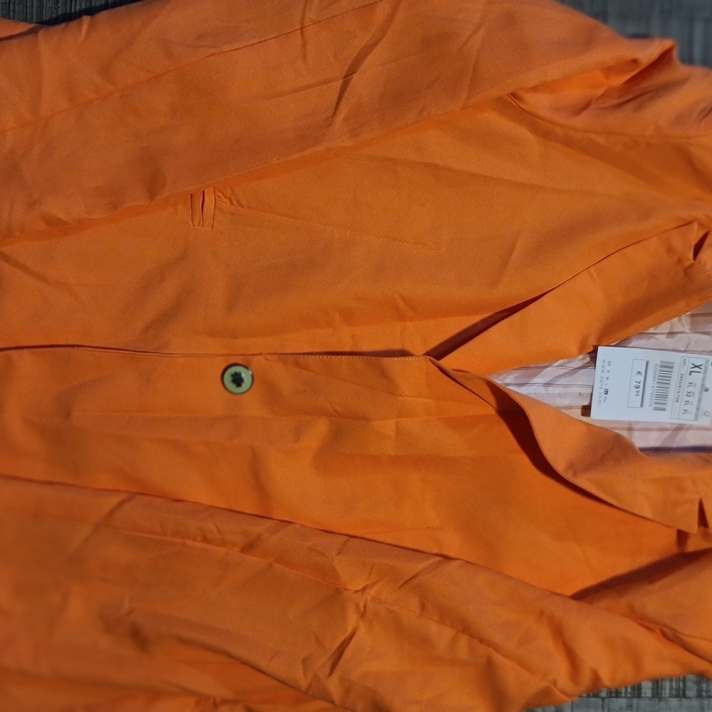 Zara New With Tags Womens Coral Orange Blazer